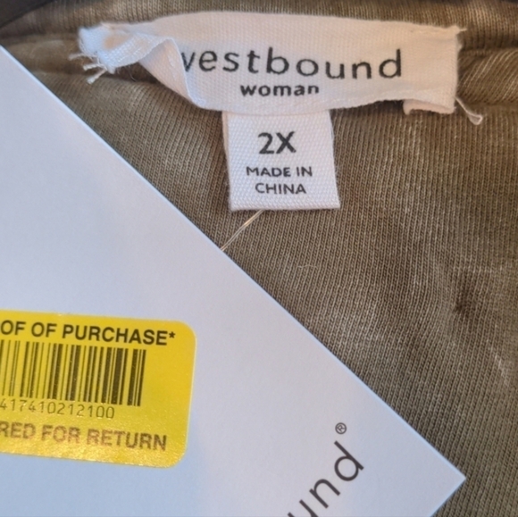 Westbound Quilted Fill Vest in Dark Sage Green size 2X - Picture 5 of 7